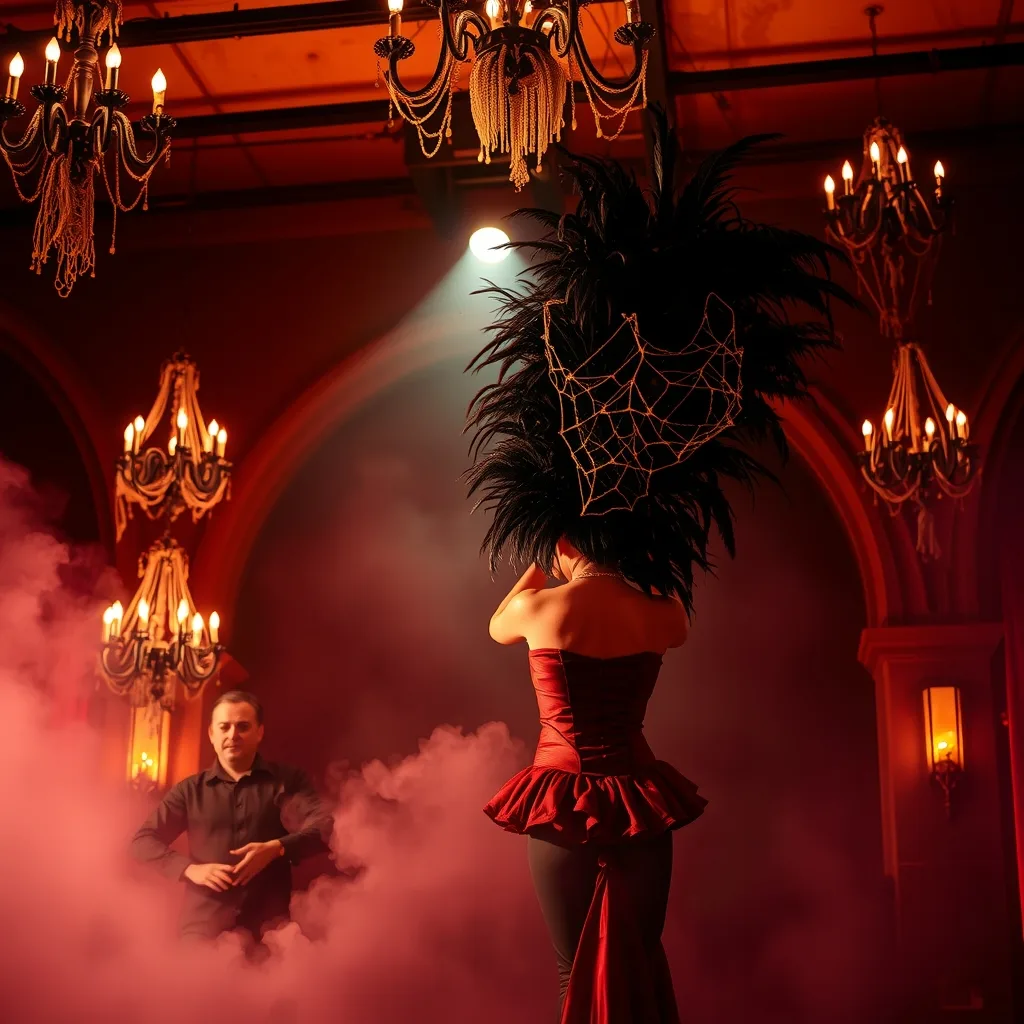 Roxy Risque Halloween Special Show at Scallywags Family Showbar, Costa Adeje — Tenerife event poster