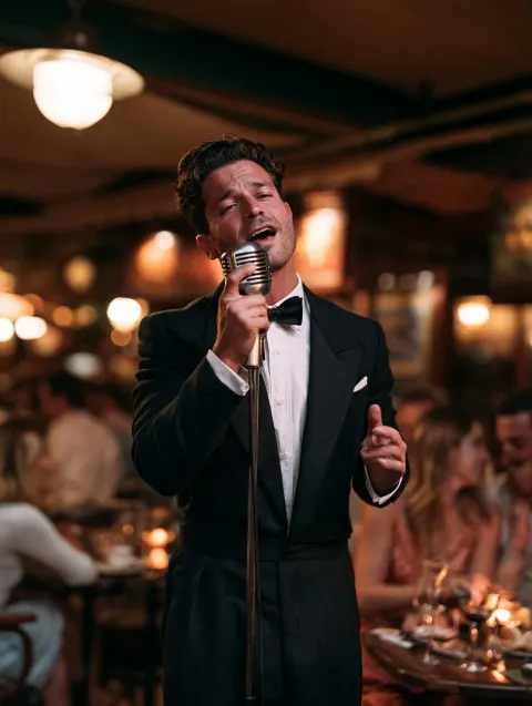 The Godfather of Swing en The Market Tavern, Los Cristianos: cartel del evento en Tenerife