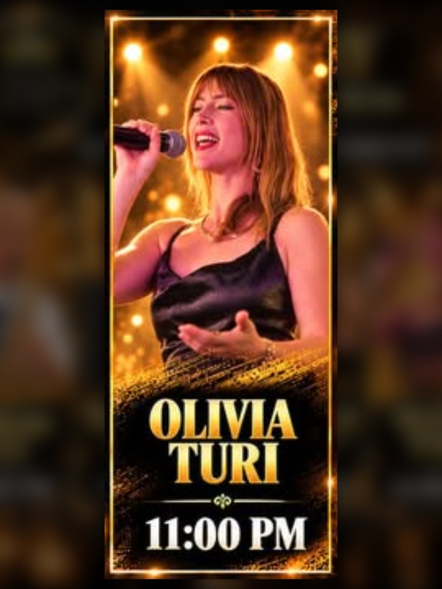Olivia Turi im St Eugen's, San Eugenio – Veranstaltungsplakat Teneriffa