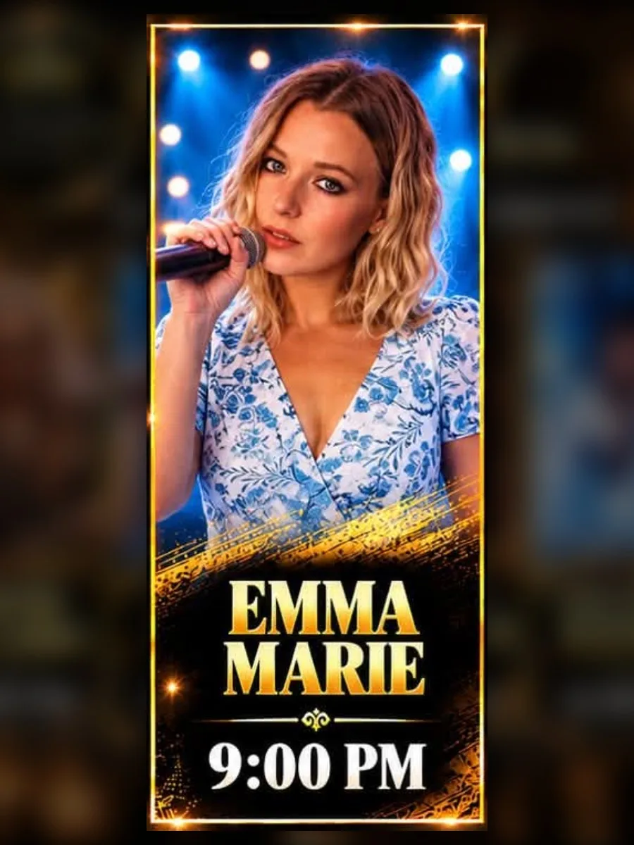 Emma Marie at St Eugen's, San Eugenio — Tenerife event poster
