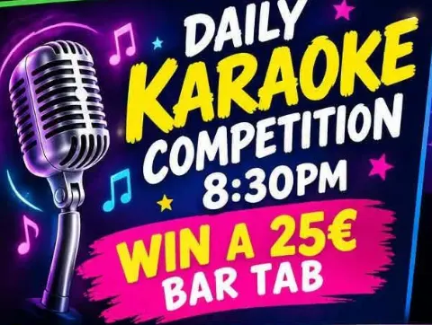 Karaoke Competition at Scallywags Family Showbar, Costa Adeje — Tenerife event poster