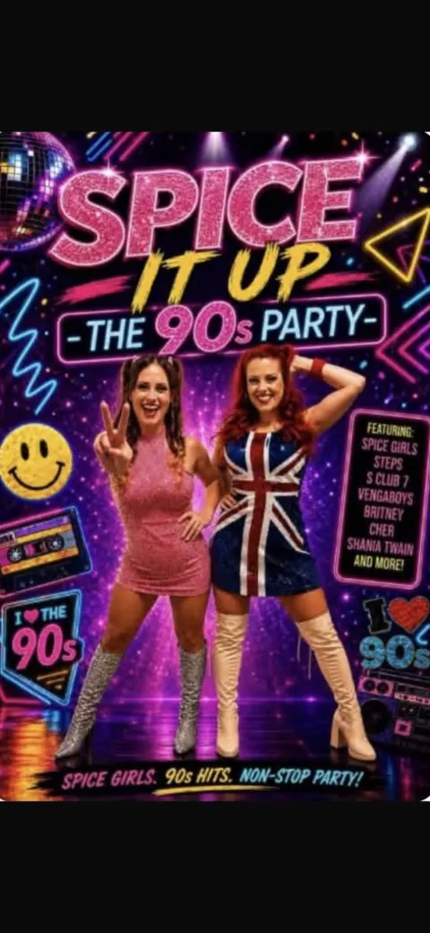 Dancing Queens – 90s Pop Show at Bar Uno, Sunset Bay, Torviscas — Tenerife event poster