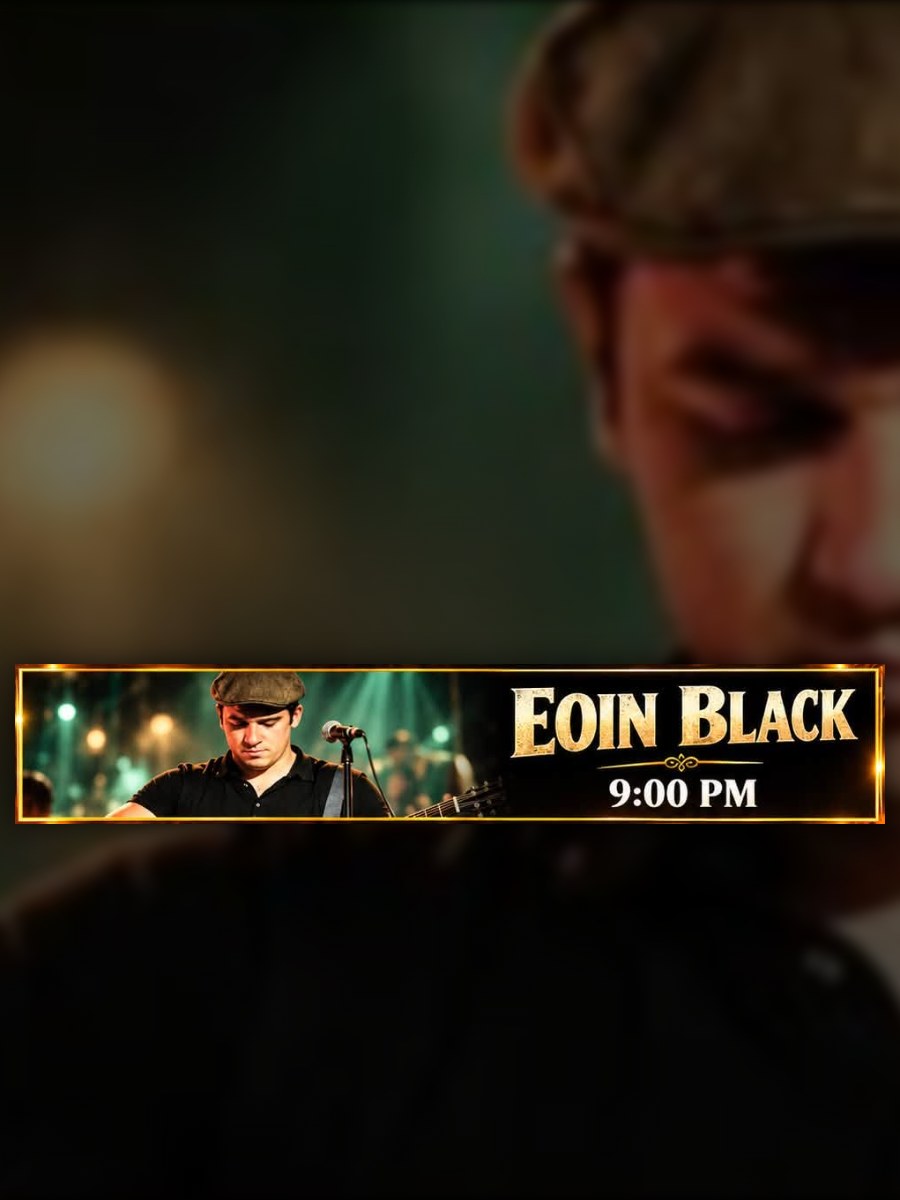 Eoin Black en St Eugen's, San Eugenio: cartel del evento en Tenerife