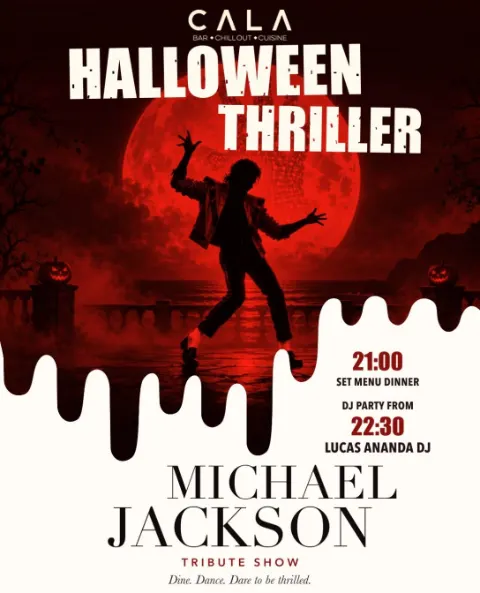 Halloween DJ Party with Lucas Ananda à CALA Tenerife, Torviscas – affiche d'événement à Tenerife