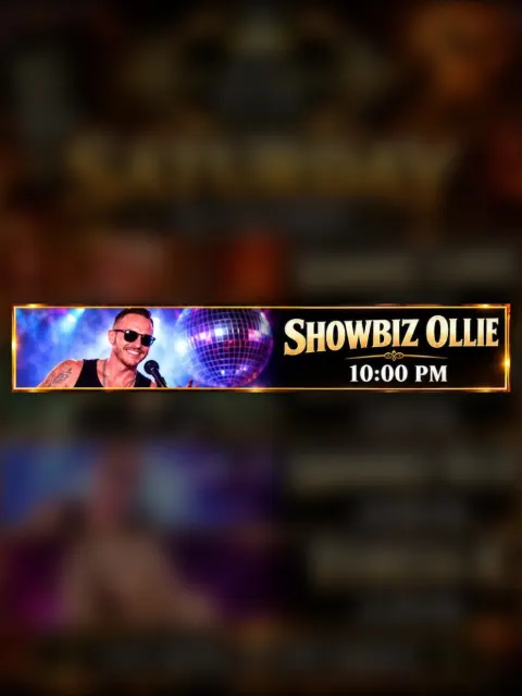 Showbiz Ollie à St Eugen's, San Eugenio – affiche d'événement à Tenerife