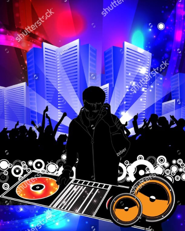 DJ every night im Uluwatu Nikkei Kitchen and Bar, Playa de las Américas – Veranstaltungsplakat Teneriffa