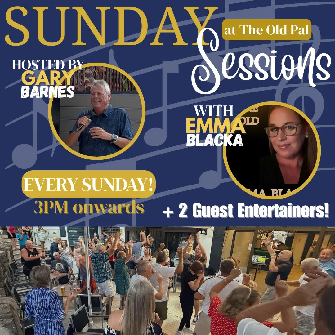 Sunday Sessions al The Old Pal Bar, Costa Adeje — locandina evento a Tenerife