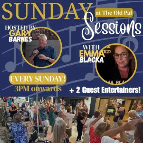 Sunday Sessions al The Old Pal Bar, Costa Adeje — locandina evento a Tenerife