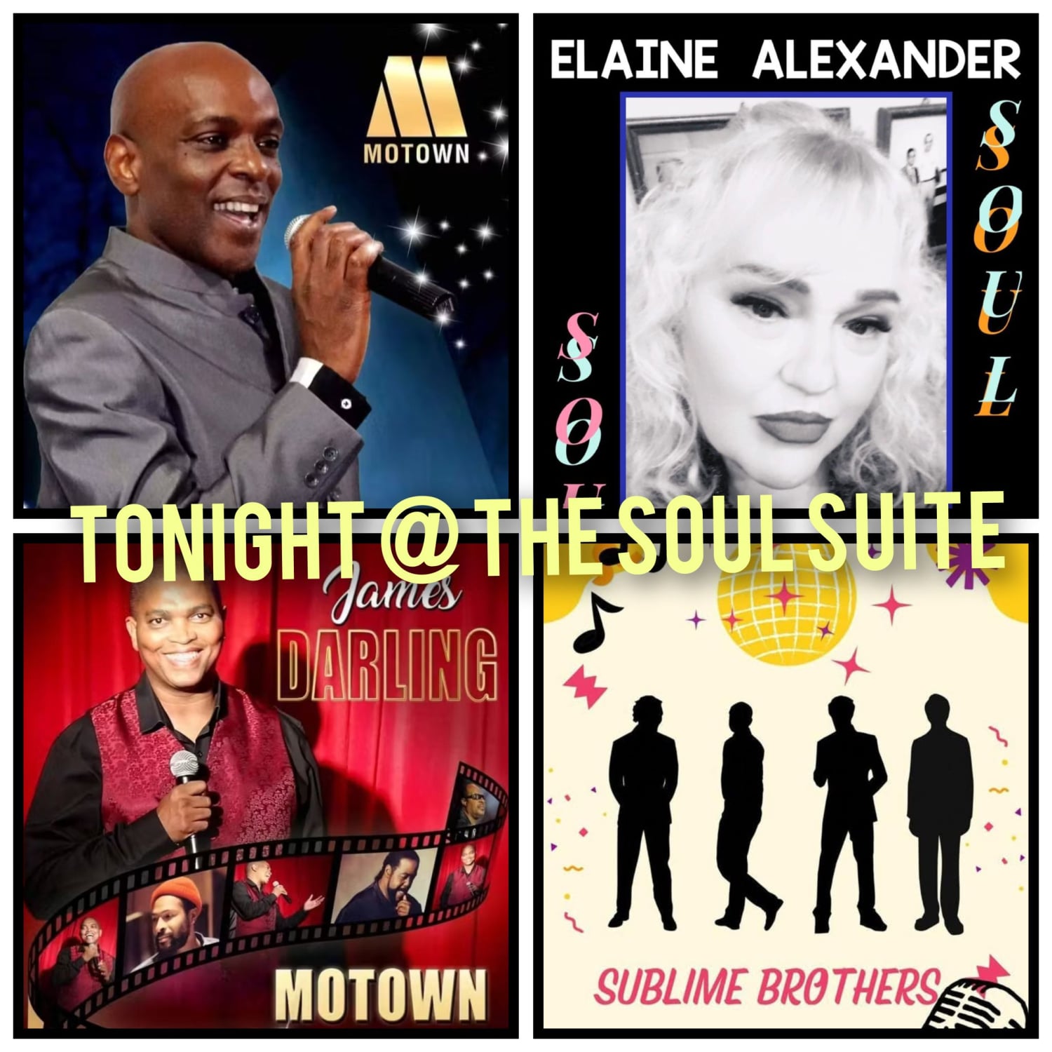 Monday nights en The New Soul Suite, Playa de las Américas: cartel del evento en Tenerife