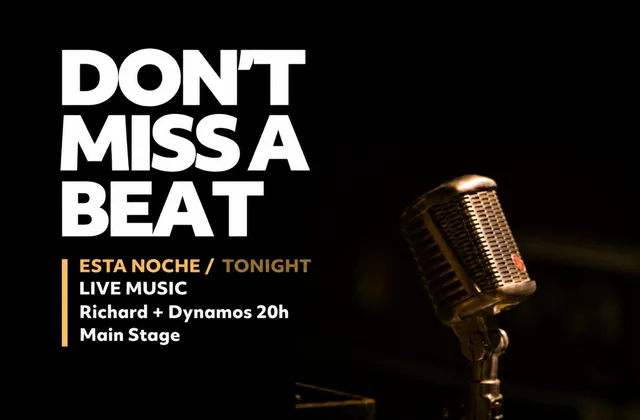 Richard & Dynamos im Hard Rock Cafe Tenerife, Playa de las Américas – Veranstaltungsplakat Teneriffa
