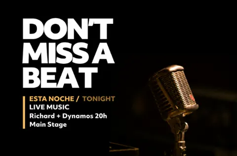 Richard & Dynamos im Hard Rock Cafe Tenerife, Playa de las Américas – Veranstaltungsplakat Teneriffa