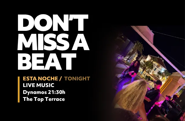 Dynamos im Hard Rock Cafe Tenerife, Playa de las Américas – Veranstaltungsplakat Teneriffa